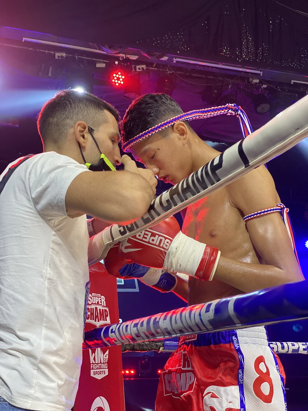 Nabil Anane and coach Mehdi Zatout in 2020